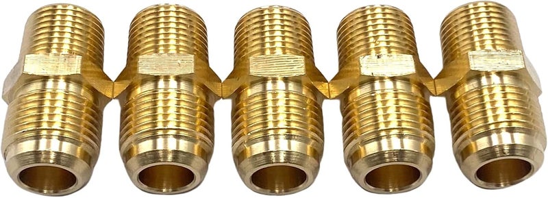 Bumugufu 5 قطع 3/8" NPT × 1/2" تركيبات أنابيب نحاسية - Image 1